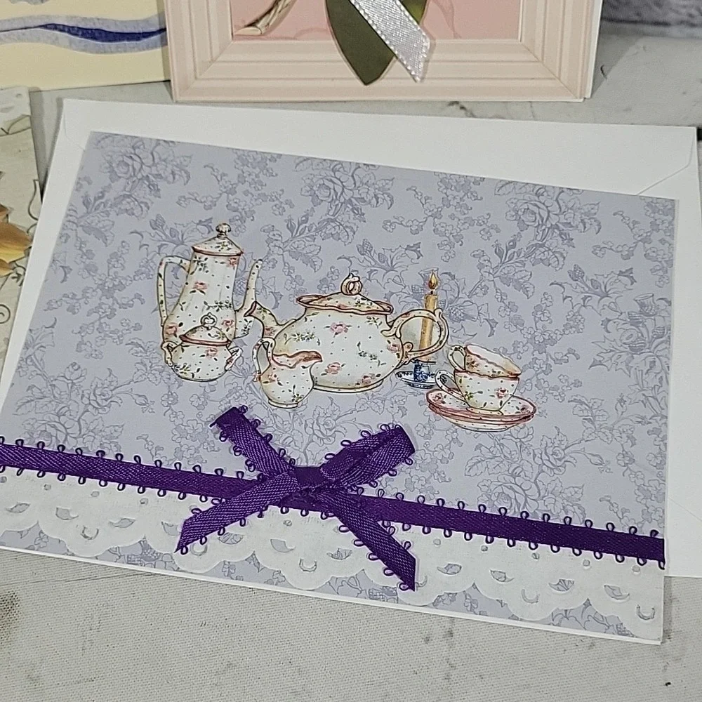 Greeting Note Cards Lot Of 4 All Different Blank Inside With Envelopes